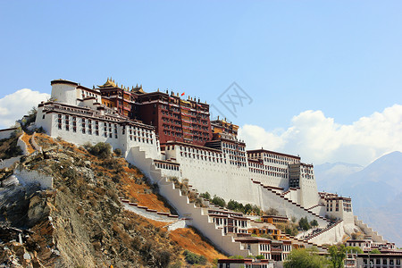 布达拉宫西藏著名旅游景点高清图片