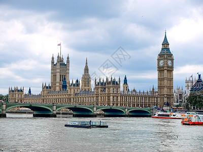 河边素材伦敦西敏寺背景