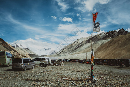 珠峰大本营背景图片