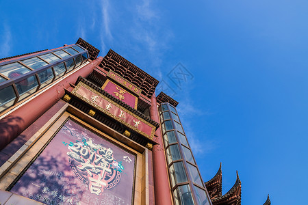 上海豫园建筑背景图片