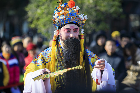 民俗人物中国元素戏曲人物背景