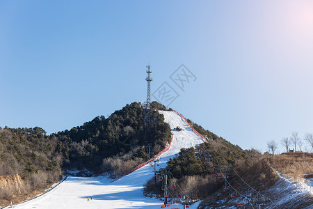 滑板坡北京郊区滑雪场背景