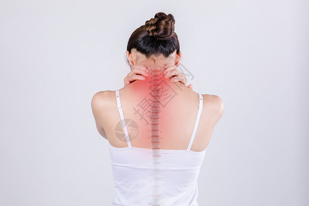 女性腰部脊椎疼设计图片