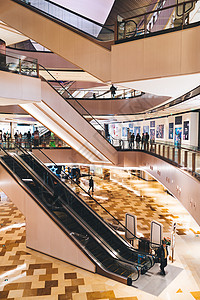大型商城商场购物中心室内环境背景
