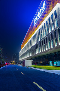 方向灯湖北武汉市民之家道路背景背景