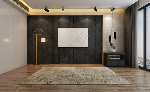 地板木质灰色系室内家居设计图片