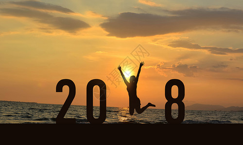 2018海边日落背景图片