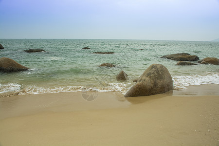 三亚天涯海角海边背景图片