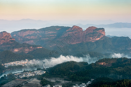 丹霞山睡美人背景