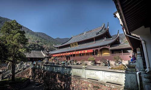 宁波天童寺保护建筑大乘高清图片