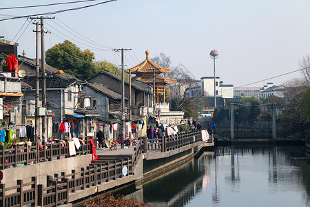 七宝老街背景图片