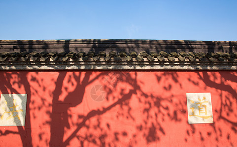 古风龙的素材中国风石雕红墙背景