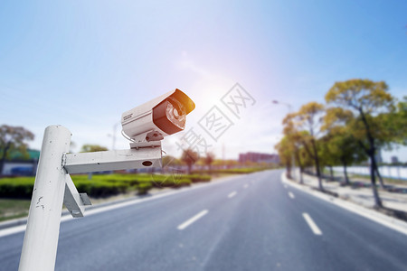 装摄像头道路交通网络信息安全监控设计图片