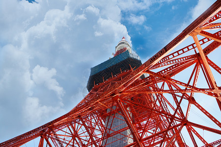 日本纸纹素材日本东京塔背景