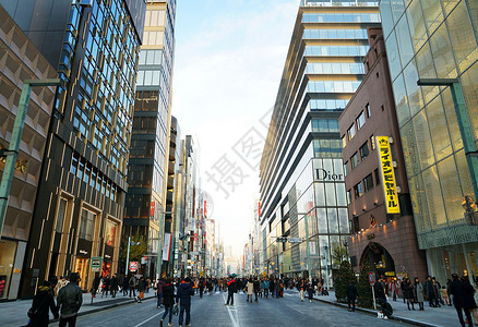 东京城市风光背景图片
