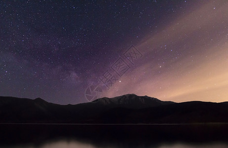 冰碛湖壁纸山峰星空背景设计图片