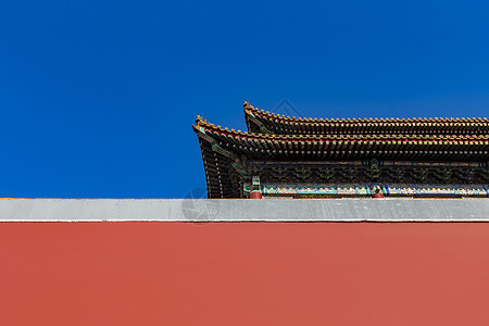 北京故宫详细的顶墙高清图片