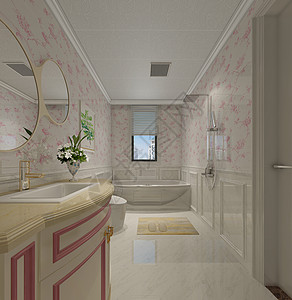厕所壁纸浴室室内效果图背景