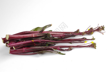 新鲜蔬菜红紫菜苔高清图片