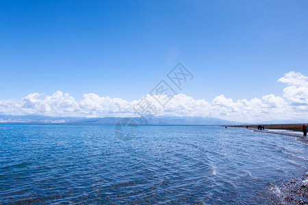 青海湖边最大湖泊高清图片