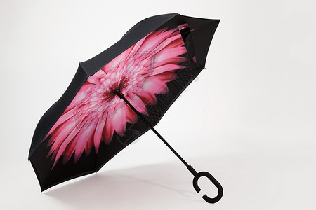 黑胶太阳伞雨伞背景