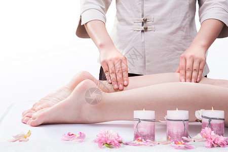 美容院宣传海报腿部护理设计图片