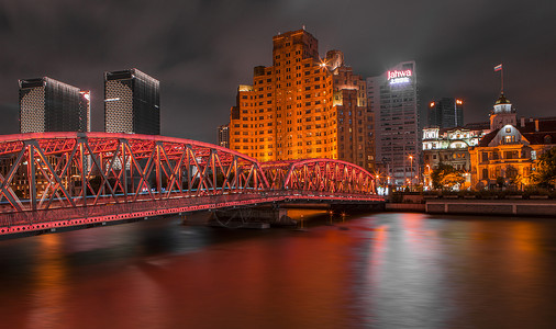 外白渡桥上海夜生活高清图片