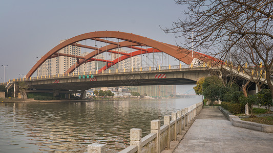 上海申江路桥沿江休闲道背景
