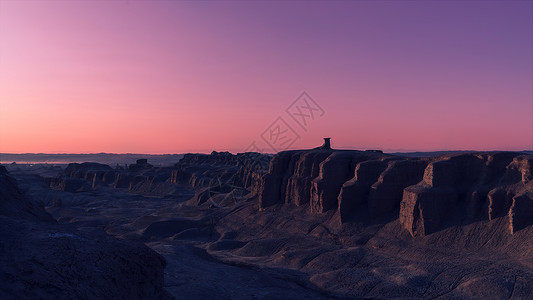 新疆魔鬼城背景图片