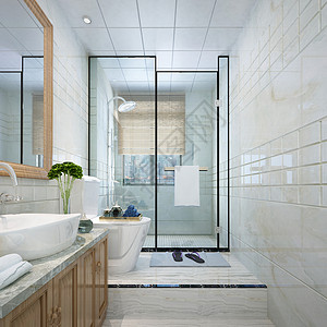 淋浴房现代卫生间效果图背景