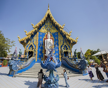 泰国清迈蓝庙高清图片