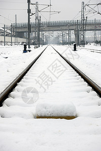 雪后的雪景背景图片