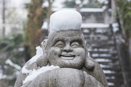 雪后的佛像佛系雪佛高清图片