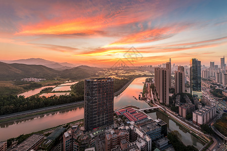 深圳河界深圳香港高清图片