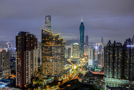 深圳商场深圳夜景背景