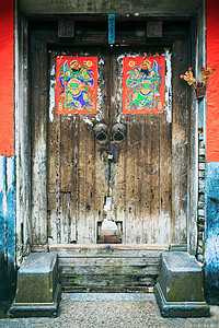 历史悠久充满中国特色的门高清图片
