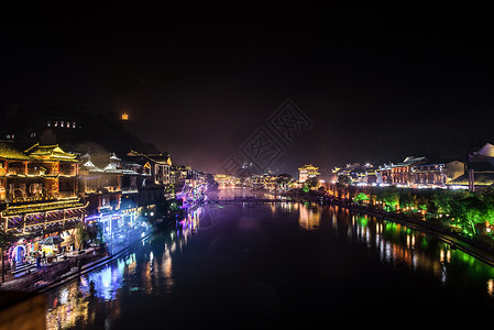湖南凤凰古镇夜景图片