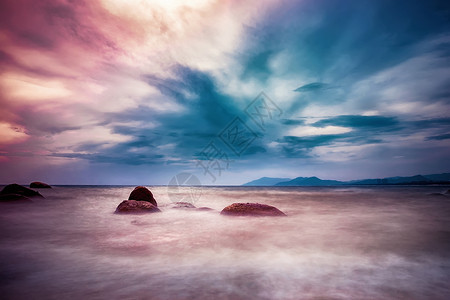 海南三亚海景背景图片