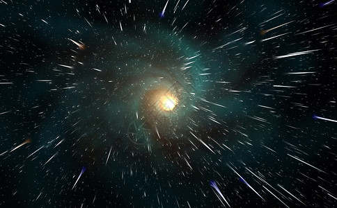 蓝色星云黑洞抽象星空背景设计图片