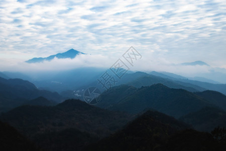 婺源山间背景图片