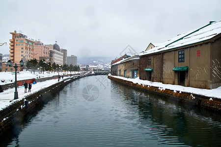 日本北海道小樽背景图片