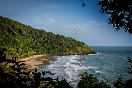 海边沙滩森林泰国海边背景