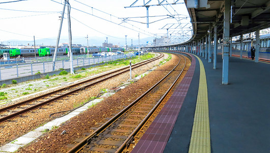 日本铁路交通背景图片