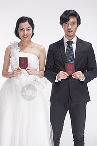 情人节新人结婚证图片
