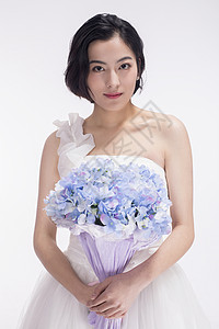 情人节新娘收到鲜花背景图片