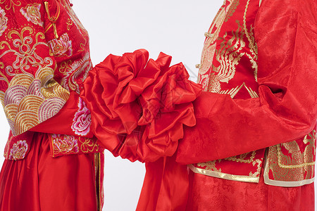 中式婚礼邀请传统的拜堂成亲背景