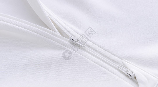 拉链白色棉质品高清图片