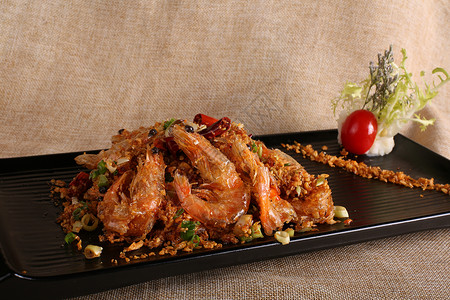 越南 食物越南黑椒香茅虾背景