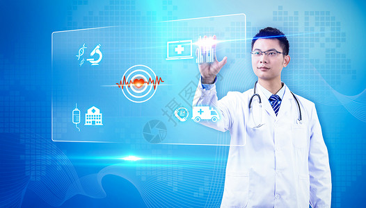 医学信息共享医疗科技背景设计图片