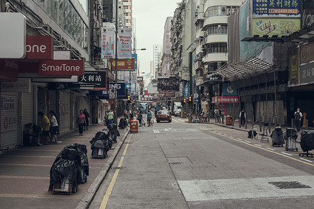 香港街头背景图片